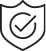 A tick inside a shield icon signalling only secure, legal loans are offered